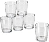 24x Stuks waterglazen/drinkglazen transparant 256 ml - Glazen - Drinkglas/waterglas/tumblerglas