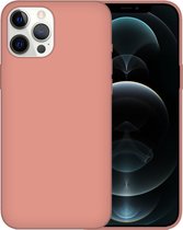 iPhone XR Case Hoesje Siliconen Back Cover - Apple iPhone XR - Zalmroze