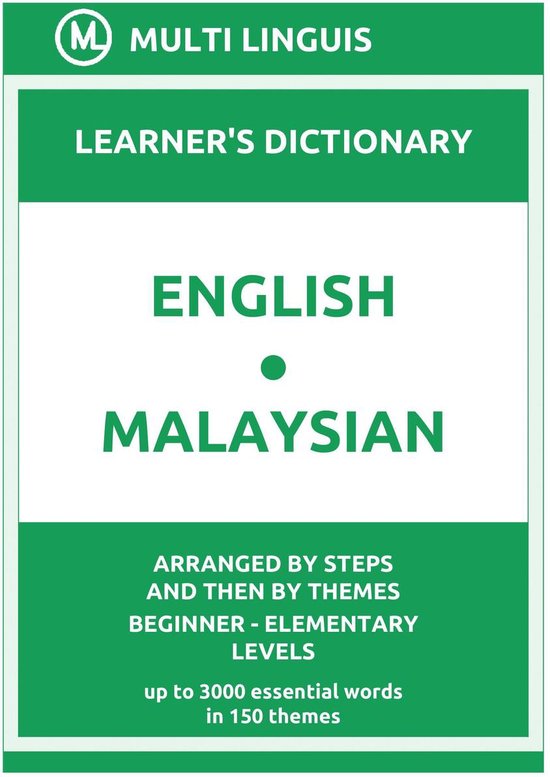 Malaysian Language Dictionaries EnglishMalaysian Learner's