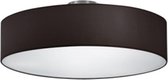 LED Plafondlamp - Plafondverlichting - Torna Hotia - E27 Fitting - 3-lichts - Rond - Mat Zwart - Aluminium