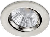 LED Spot - Inbouwspot - Torna Paniro - Rond 5W - Dimbaar - Warm Wit 3000K - Mat Nikkel - Aluminium - Ø80mm