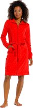 Rebelle badstof badjas met rits - rood - 71211-412-8/206 - maat S