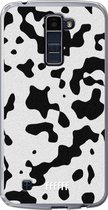 LG K10 (2016) Hoesje Transparant TPU Case - Dalmation Print #ffffff