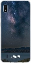 Samsung Galaxy A10 Hoesje Transparant TPU Case - Landscape Milky Way #ffffff