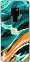 Huawei Mate 20 Hoesje Transparant TPU Case - Fresh Waves #ffffff