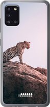 Samsung Galaxy A31 Hoesje Transparant TPU Case - Leopard #ffffff