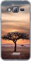 Samsung Galaxy J3 (2016) Hoesje Transparant TPU Case - Tanzania #ffffff