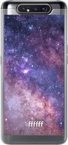 Samsung Galaxy A80 Hoesje Transparant TPU Case - Galaxy Stars #ffffff