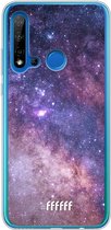 Huawei P20 Lite (2019) Hoesje Transparant TPU Case - Galaxy Stars #ffffff