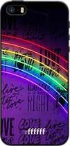 iPhone 5 Hoesje TPU Case - Love is Love #ffffff