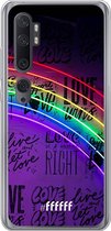 Xiaomi Mi Note 10 Hoesje Transparant TPU Case - Love is Love #ffffff