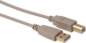 Usb 2.0 A-Plug Naar Usb 2.0 B-Plug /  Koper / Basis / 2.5 M / Verguld / M - M