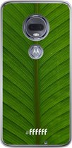 Motorola Moto G7 Hoesje Transparant TPU Case - Unseen Green #ffffff