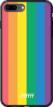 iPhone 7 Plus Hoesje TPU Case - #LGBT #ffffff