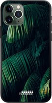 iPhone 11 Pro Hoesje TPU Case - Palm leaves dark #ffffff