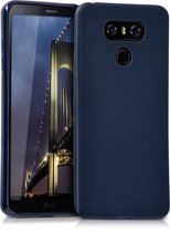kwmobile telefoonhoesje voor LG G6 - Hoesje voor smartphone - Back cover in mat donkerblauw