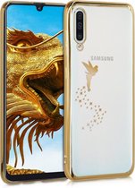 kwmobile hoesje voor Samsung Galaxy A50 - backcover voor smartphone - Fee design - goud / transparant