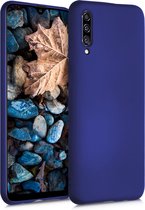 kwmobile telefoonhoesje voor Samsung Galaxy A30s - Hoesje voor smartphone - Back cover in metallic blauw