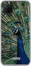 Huawei P40 Lite Hoesje Transparant TPU Case - Peacock #ffffff