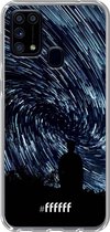 Samsung Galaxy M31 Hoesje Transparant TPU Case - Starry Circles #ffffff