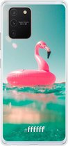 Samsung Galaxy S10 Lite Hoesje Transparant TPU Case - Flamingo Floaty #ffffff