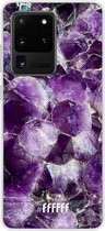 Samsung Galaxy S20 Ultra Hoesje Transparant TPU Case - Purple Geode #ffffff