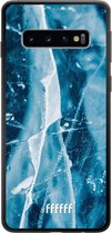 Samsung Galaxy S10 Hoesje TPU Case - Cracked Ice #ffffff