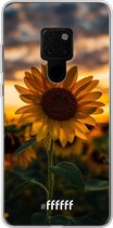 Huawei Mate 20 Hoesje Transparant TPU Case - Sunset Sunflower #ffffff