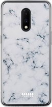 OnePlus 7 Hoesje Transparant TPU Case - Classic Marble #ffffff