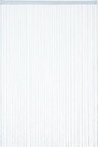 Relaxdays Draadgordijn zilver - draadjesgordijn - deurgordijn - slierten gordijn venster - 145x245cm