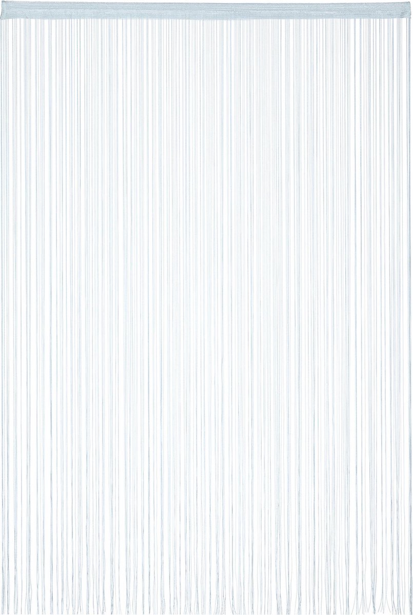 Relaxdays Draadgordijn zilver - draadjesgordijn - deurgordijn - slierten gordijn venster - 145x245cm
