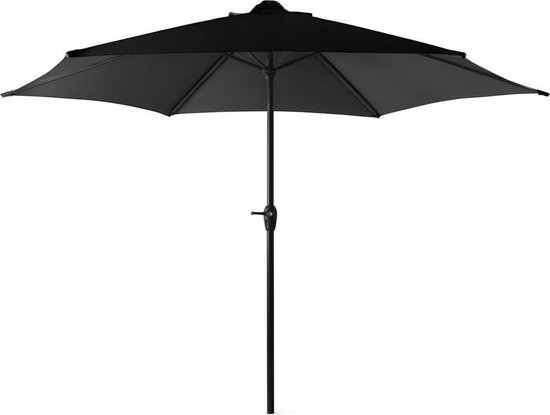 909 OUTDOOR Parasol Plage inclinable Noir, Grand parasol de Jardin  exterieur avec... | bol.com