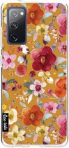 Casetastic Samsung Galaxy S20 FE 4G/5G Hoesje - Softcover Hoesje met Design - Flowers Mustard Print