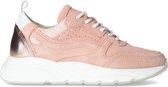 Manfield - Dames - Roze suède sneakers met details - Maat 38