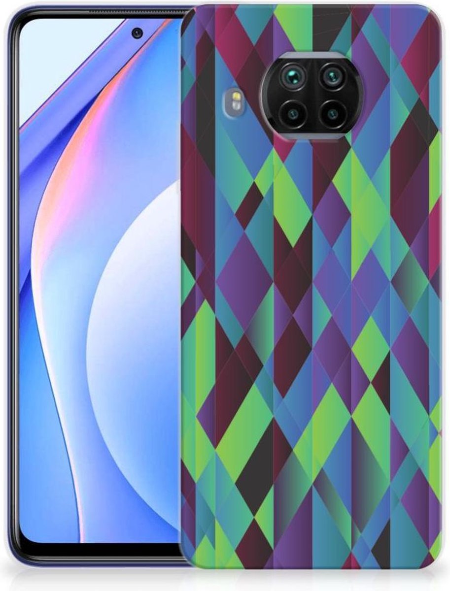 Xiaomi Mi 10T Lite TPU Hoesje Abstract Green Blue