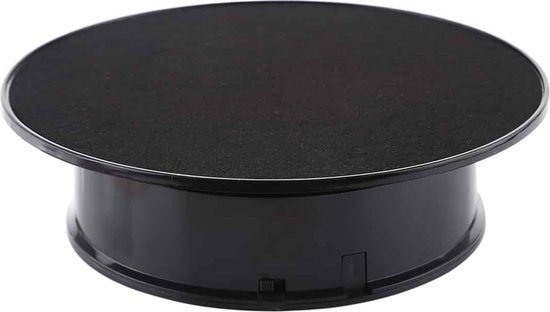 Andoer Elektrisch draaiplateau, draaischijf, 100 kg belasting, 45 cm diameter, draaibare displaystandaard, 360° draaibaar elektrisch fotografie- draaiplateau voor productdisplays, live videoshows
