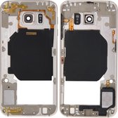 Achterplaat Behuizing Camera Lenspaneel met zijtoetsen en luidspreker Ringer Buzzer voor Galaxy S6 / G920F (goud)