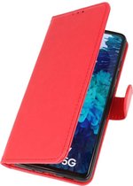 Wicked Narwal | bookstyle / book case/ wallet case Wallet Cases Hoesje voor Samsung Samsung Galaxy S20 FE Rood