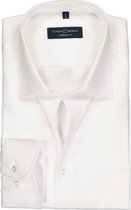 CASA MODA comfort fit overhemd - wit - Strijkvrij - Boordmaat: 39