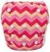 Zwemluier Wasbaar Bababoe – Zig Zag Roze - 8 tot 25 kg