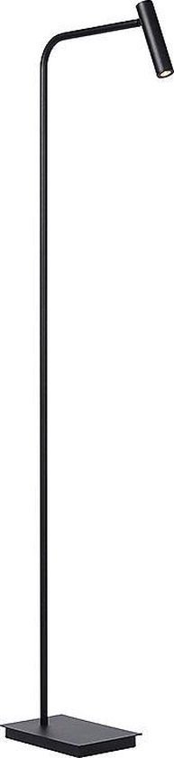 Atmooz - Vloerlamp Pomery - zwart - Staande Lamp - Stalamp - Woonkamer - Hoogte 146cm - Metaal