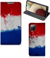 Flip Cover Geschikt voor Samsung Galaxy A12 Telefoonhoesje Nederlandse Vlag