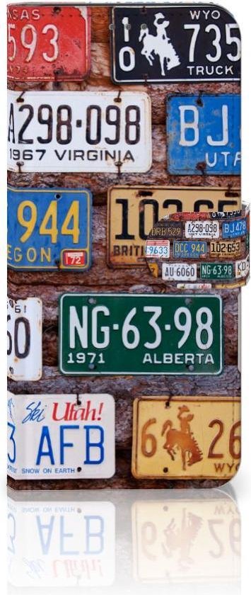 PU Premium Housse pour Samsung Galaxy S21 Plus Portefeuille Plaques D'Immatriculation