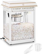 Royal Catering Popcorn Machine - wit en goud