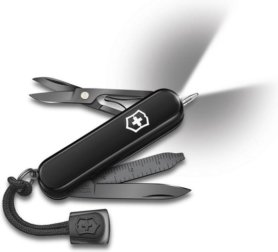 Victorinox Signature Lite Onyx Black - Zwitsers Zakmes - 8 functies -  Cellidor - Giftbox | bol.com
