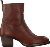 Omoda Dames Enkellaarsjes 8365 - Cognac - Maat 37