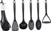 ustensiles de cuisine - noir - plastique