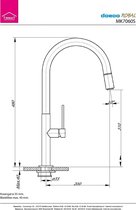 Doeco Royal 7060 keukenkraan chroom 7060