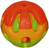 Plastic knaagdierbal+bel - 7,5 cm - 1 stuks