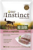 True instinct pouch no grain adult salmon pate - 70 gr - 1 stuks